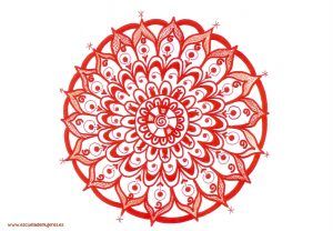 Lee más sobre el artículo Usa este Mandala Rojo para conectar con tu Sabiduría