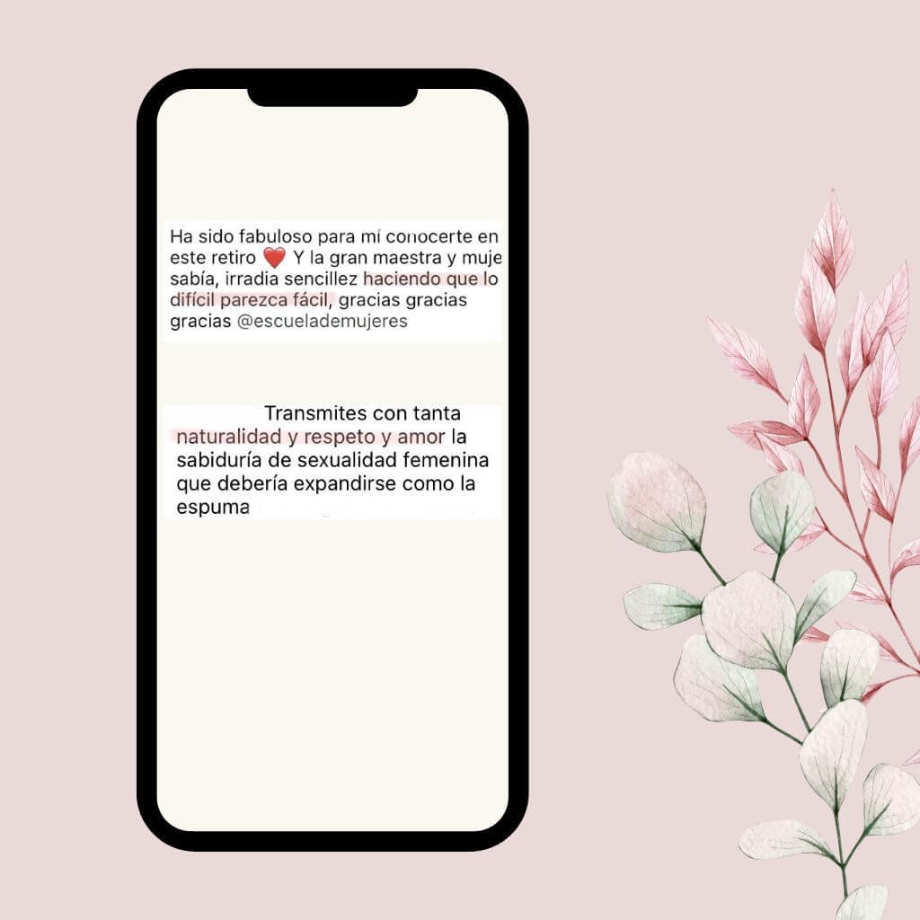 Testimonio real de las alumnas - Certificación en Sexualidad Femenina Taoísta – La Mujer Oceánica | Escuela de Mujeres