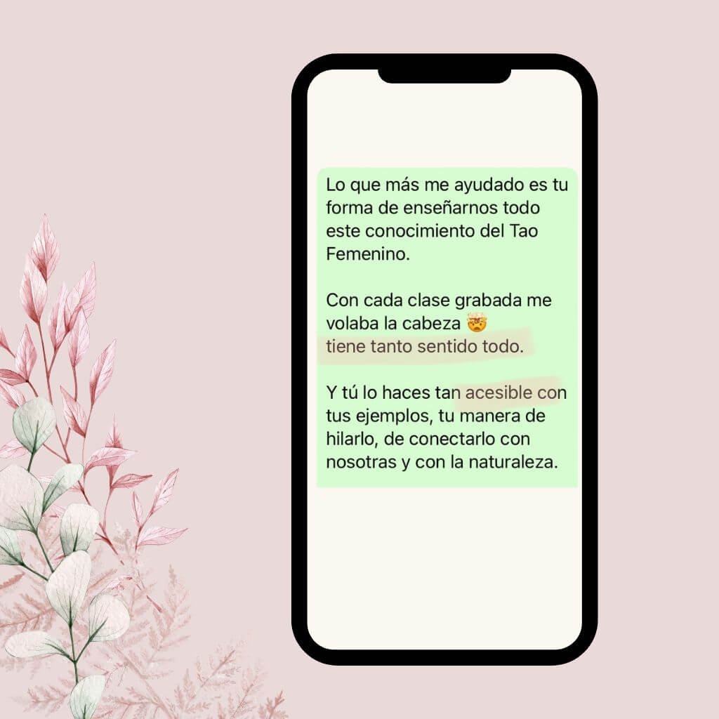 Testimonio real de las alumnas - Certificación en Sexualidad Femenina Taoísta – La Mujer Oceánica | Escuela de Mujeres