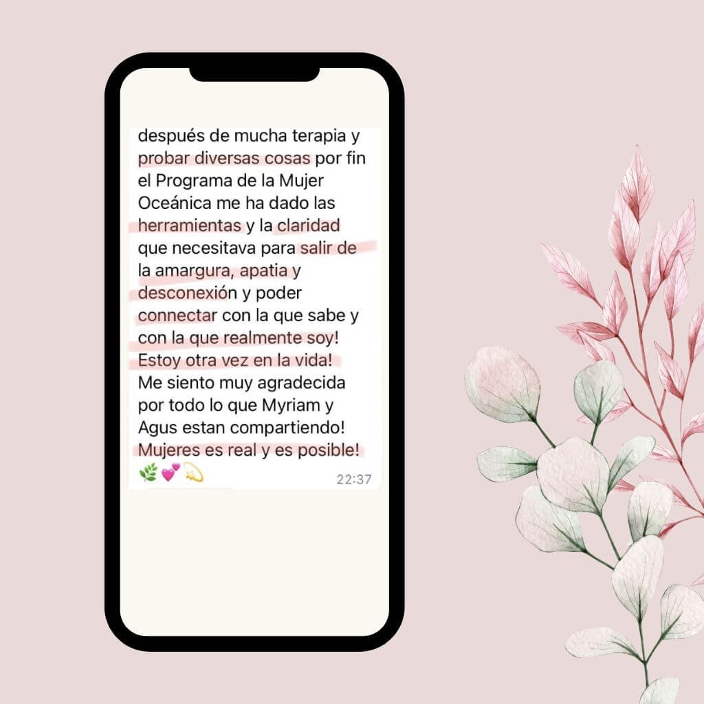 Testimonio real de Ester - Certificación en Sexualidad Femenina Taoísta – La Mujer Oceánica | Escuela de Mujeres